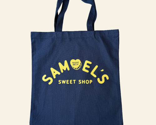 Navy/Gold Tote Bag
