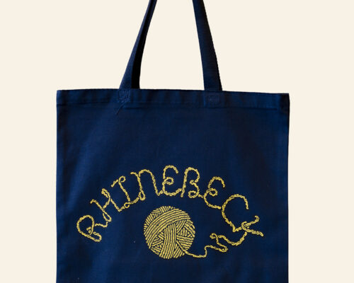 Tote Navy/Gold Yarn