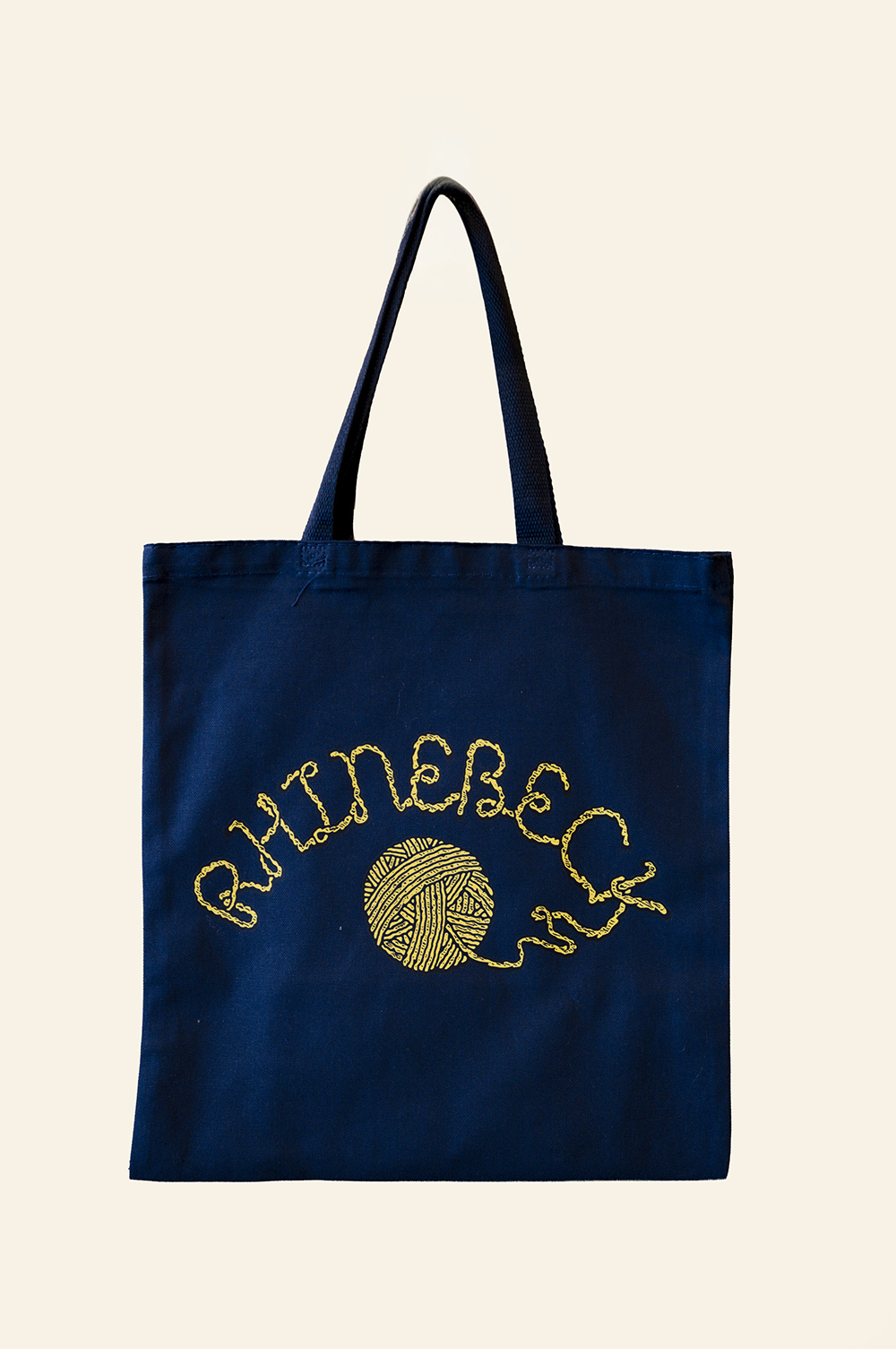 Tote Navy/Gold Yarn